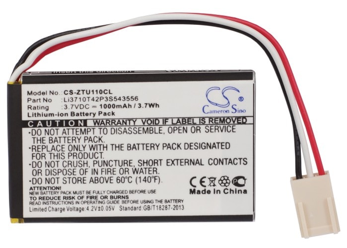 Batteri til trådløs telefon for ZTE U110, U116, U116+ og andre.