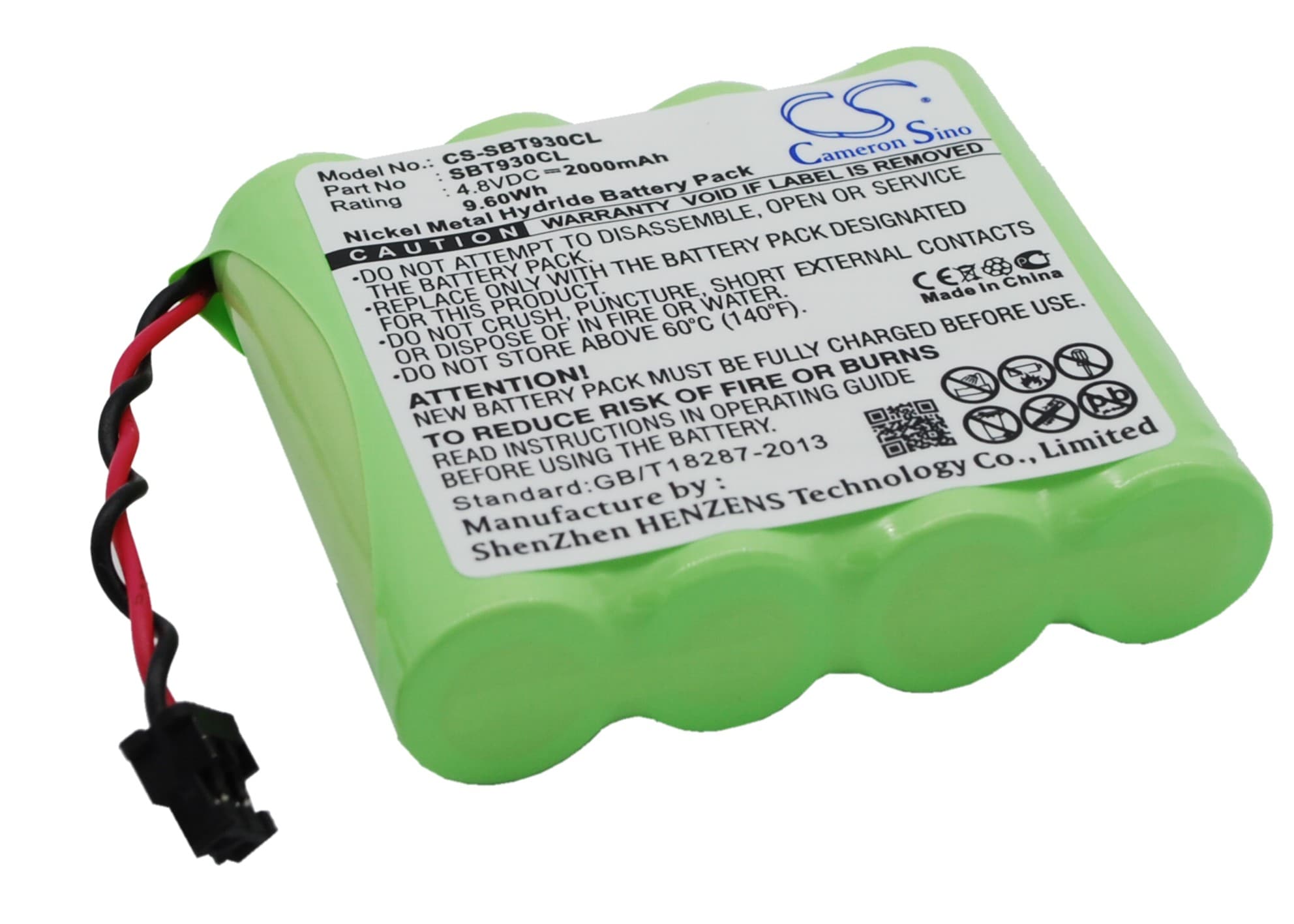 Batteri til trådløs telefon for SPP-E80, SSP-100, SSP-200 osv.