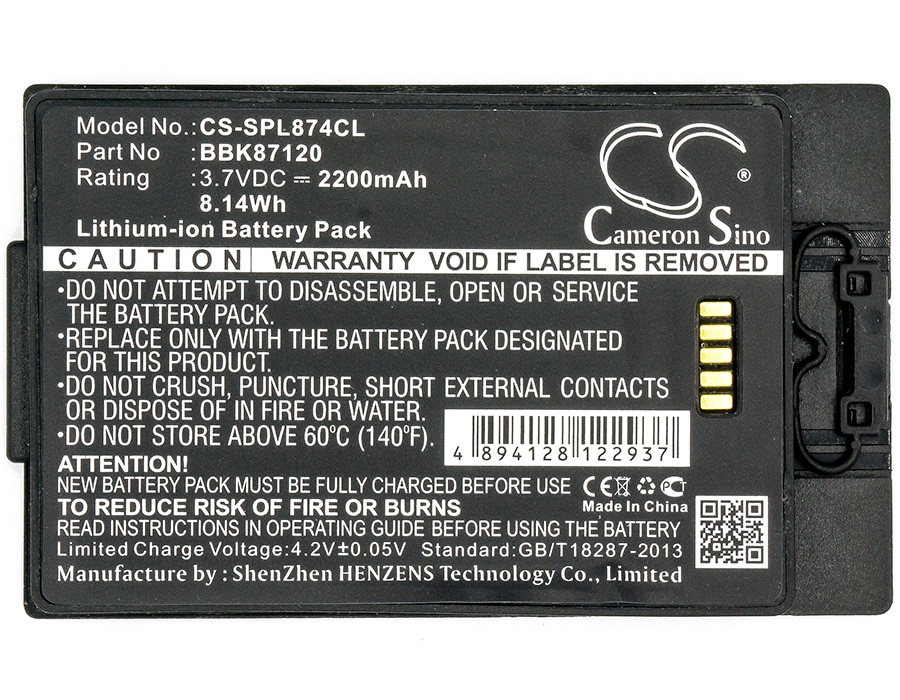 Batteri til trådløs telefon for Spectralink 8742, PIVOT S8742, PBL87420