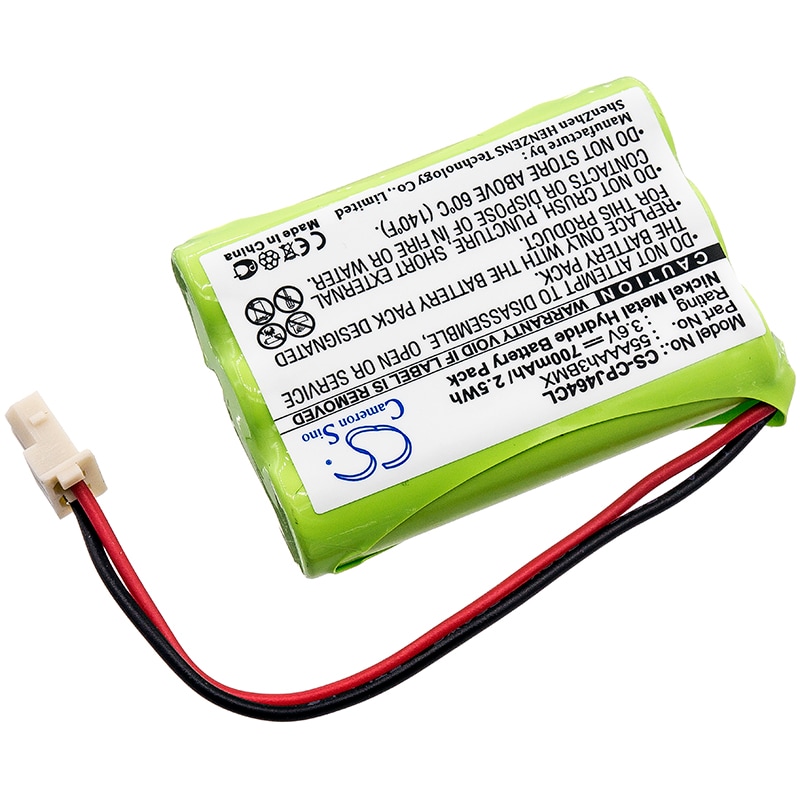 Batteri til trådløs telefon for Coby CTP8200, CTP8250, CTP8800 osv.