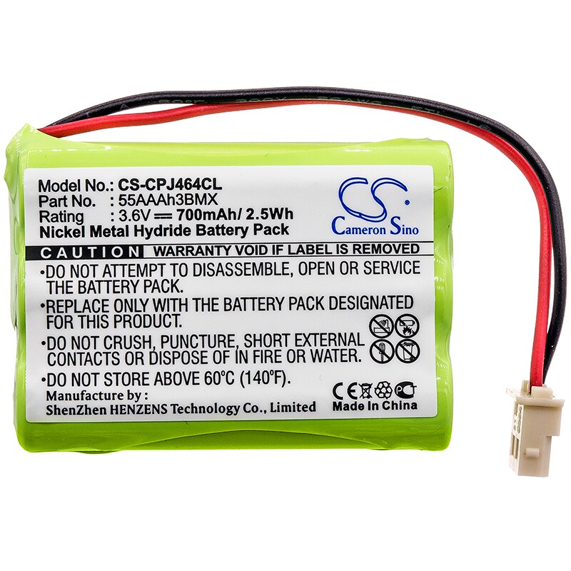 Batteri til trådløs telefon for Coby CTP8200, CTP8250, CTP8800 osv.