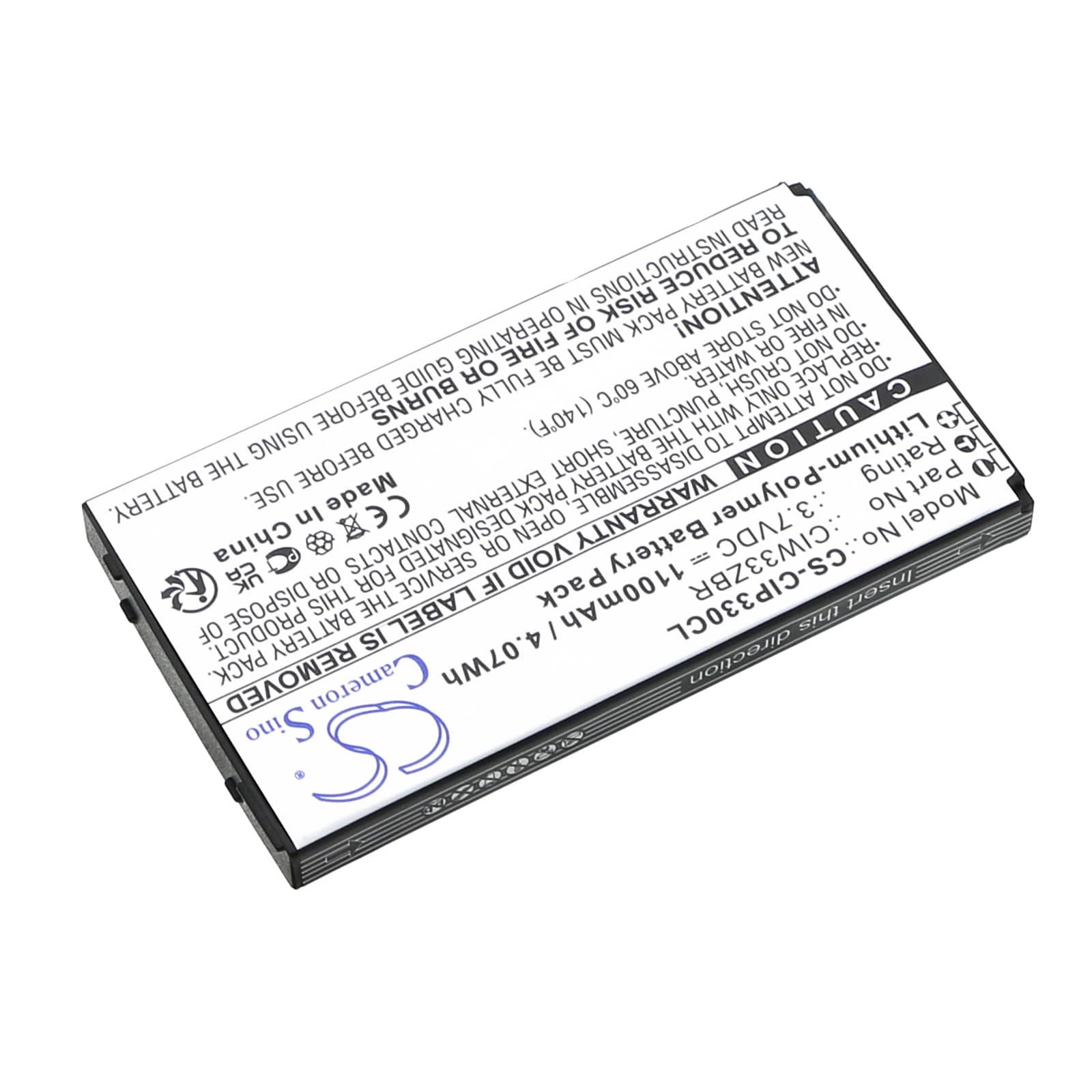 Batteri til trådløs telefon for Cisco Linksys WIP330, WIP330
