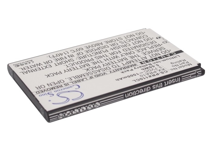 Batteri til trådløs telefon for Panasonic KX-PRX110, KX-PRX110GW, KX-PRX120 og andre.