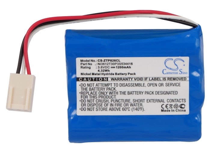 Batteri for trådløs telefon for ZTE WP826, WP822, WP833 og andre.