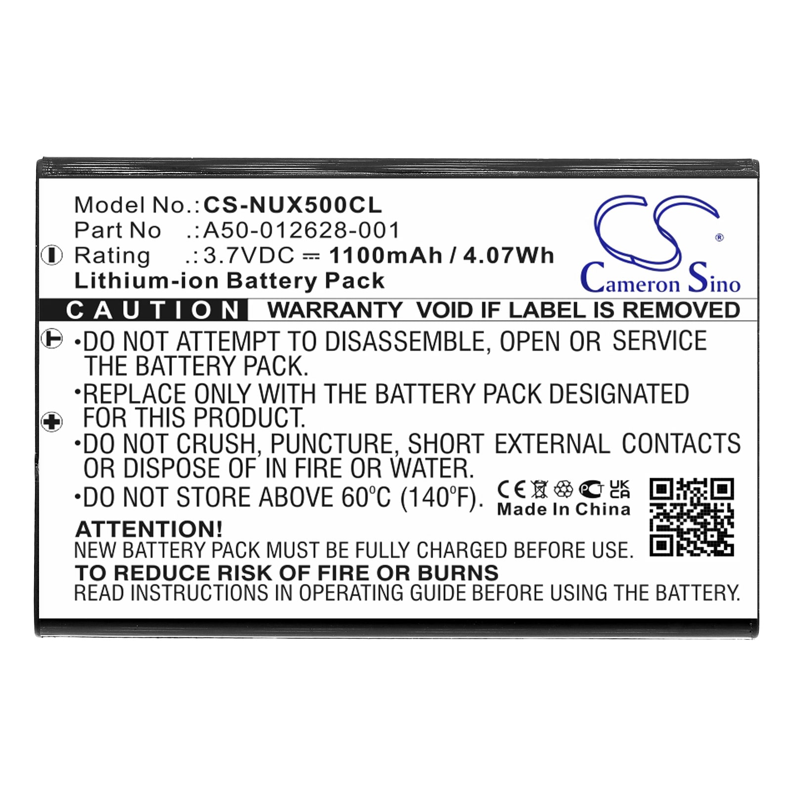 Batteri til trådløs telefon for NEC DT330, DTL-12BT-1, UX5000 DG-12e osv.