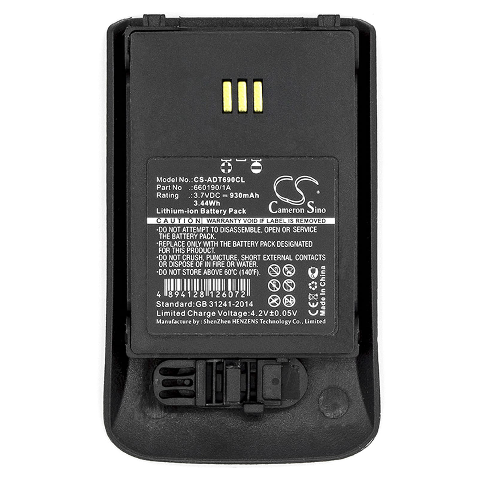 Batteri til trådløs telefon for Aastra DT690, DT692, DH4-BAAA/2B