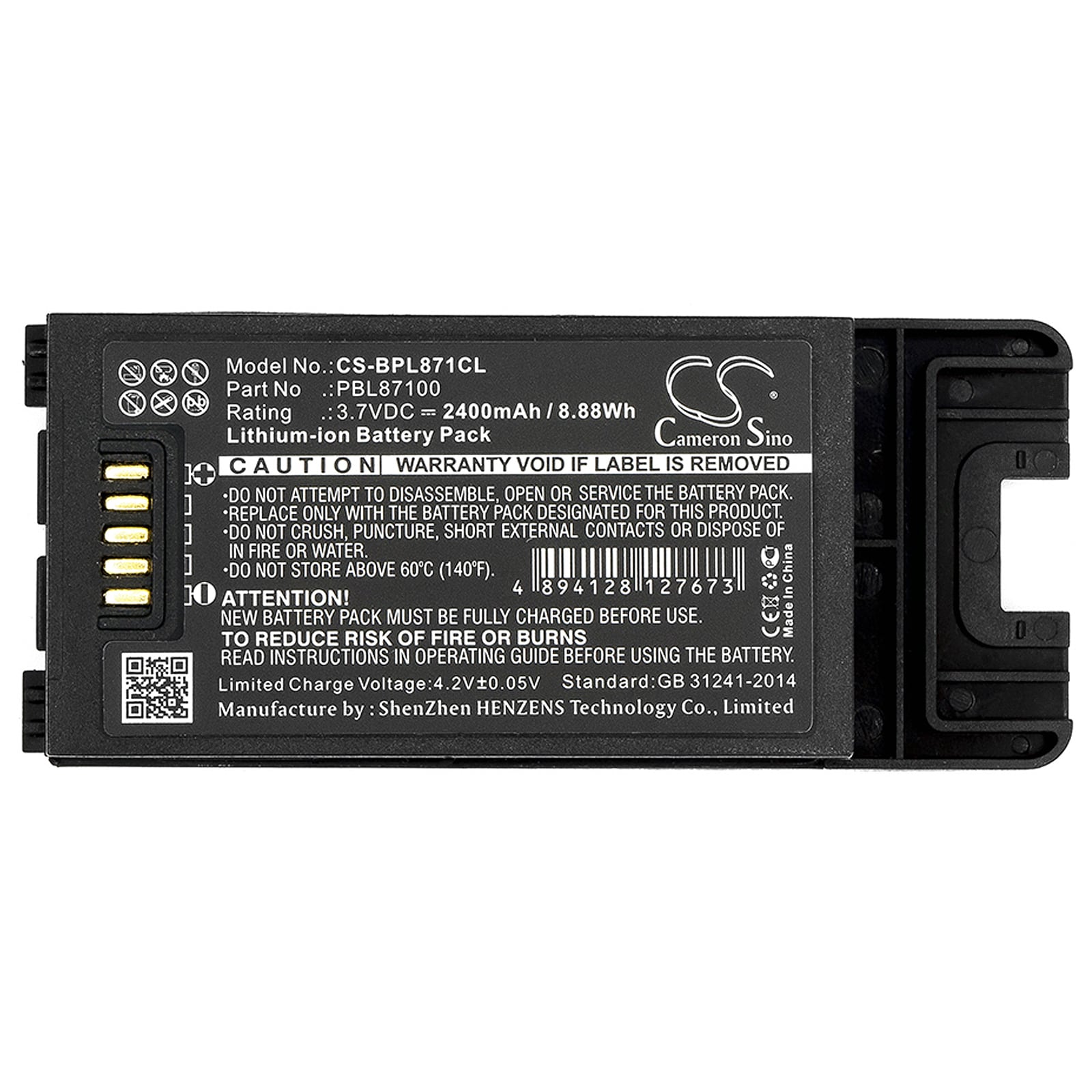 Batteri til trådløs telefon for SpectraLink PIVOT 8741, PIVOT 8743, PIVOT 8753 og andre