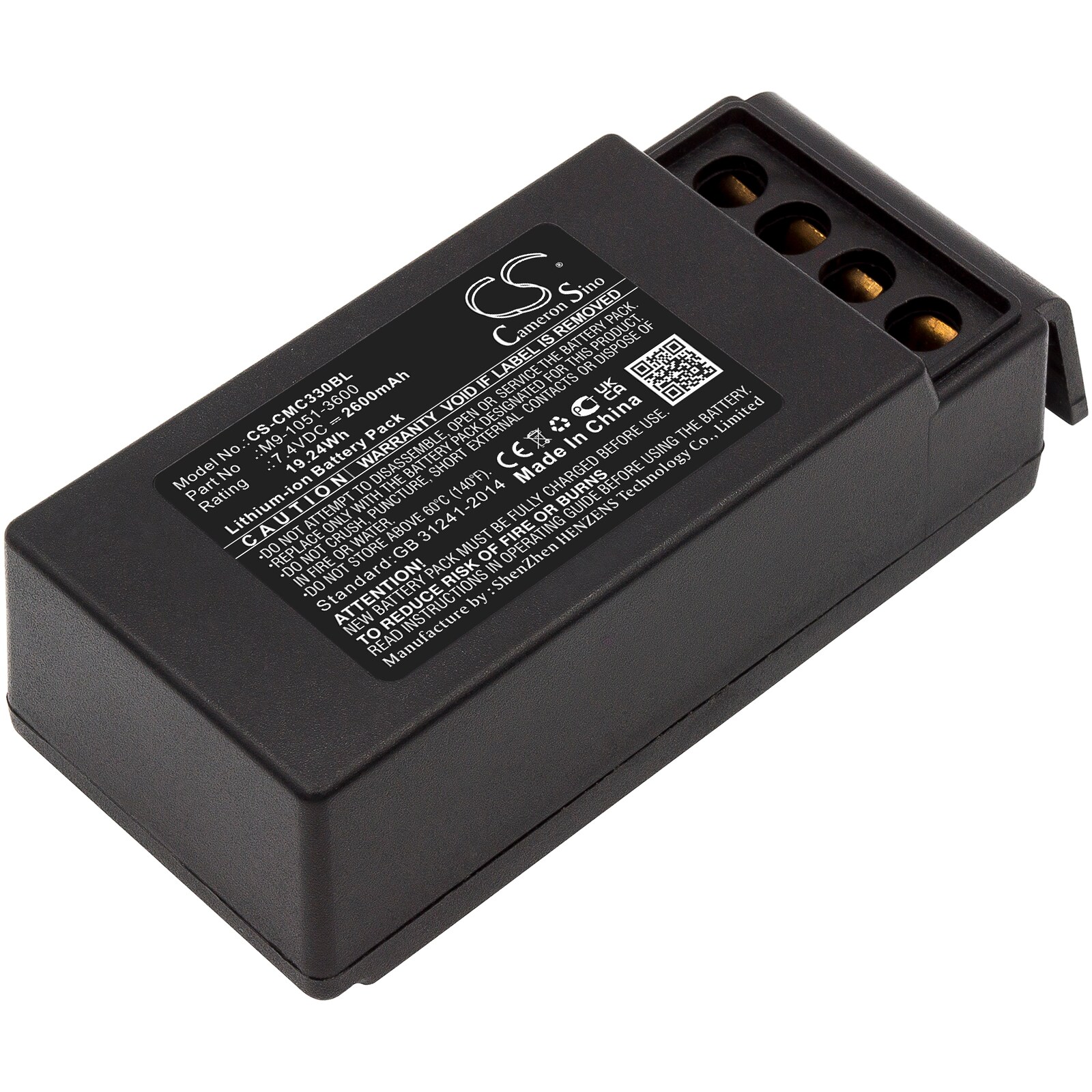 Batteri til kranfjernkontroll for Cavotec MC3300