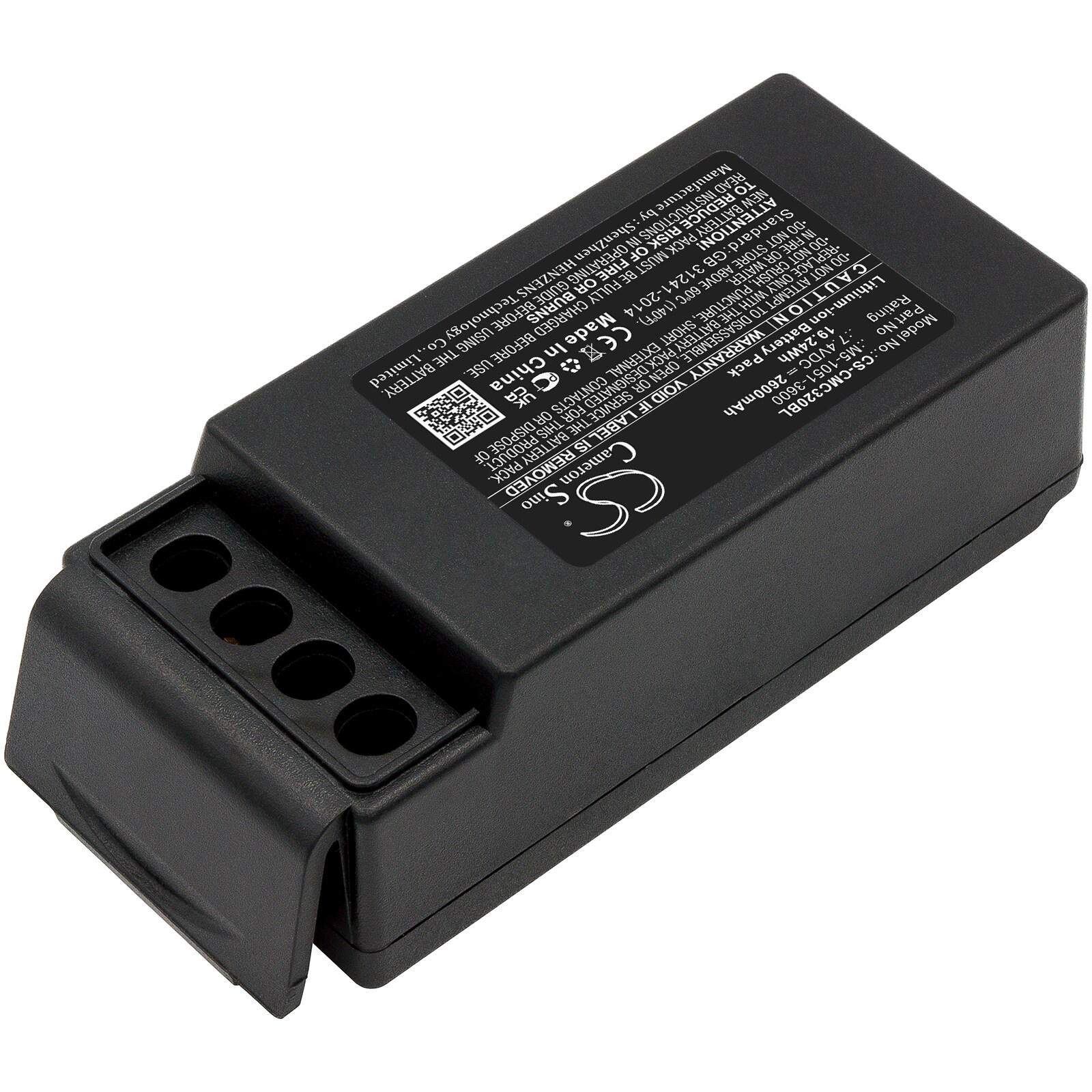 Batteri til kranfjernkontroll for Cavotec M9-1051-3600 EX, MC-3, MC-3000