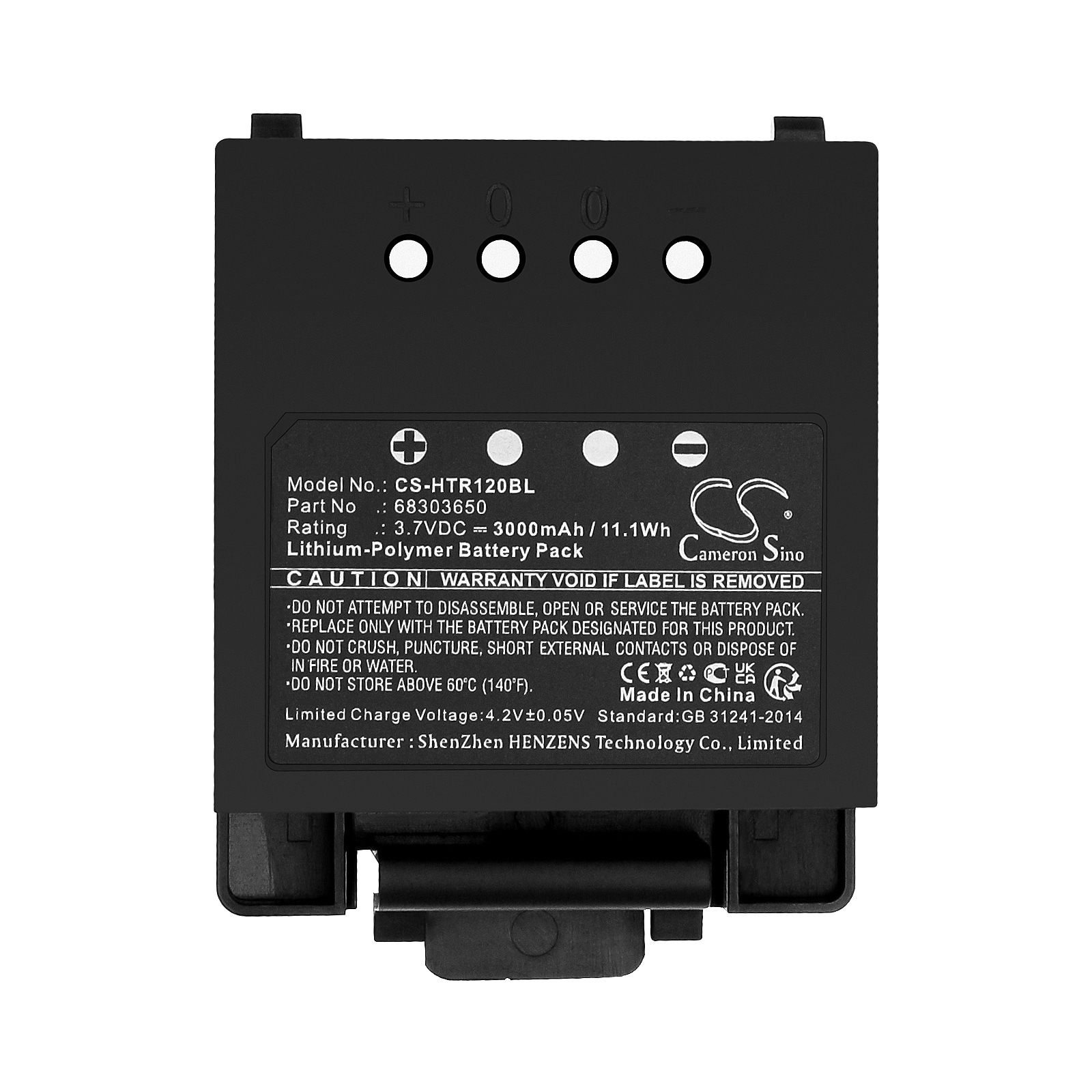 Batteri til kranfjernkontroll for Hetronic ERGO-120