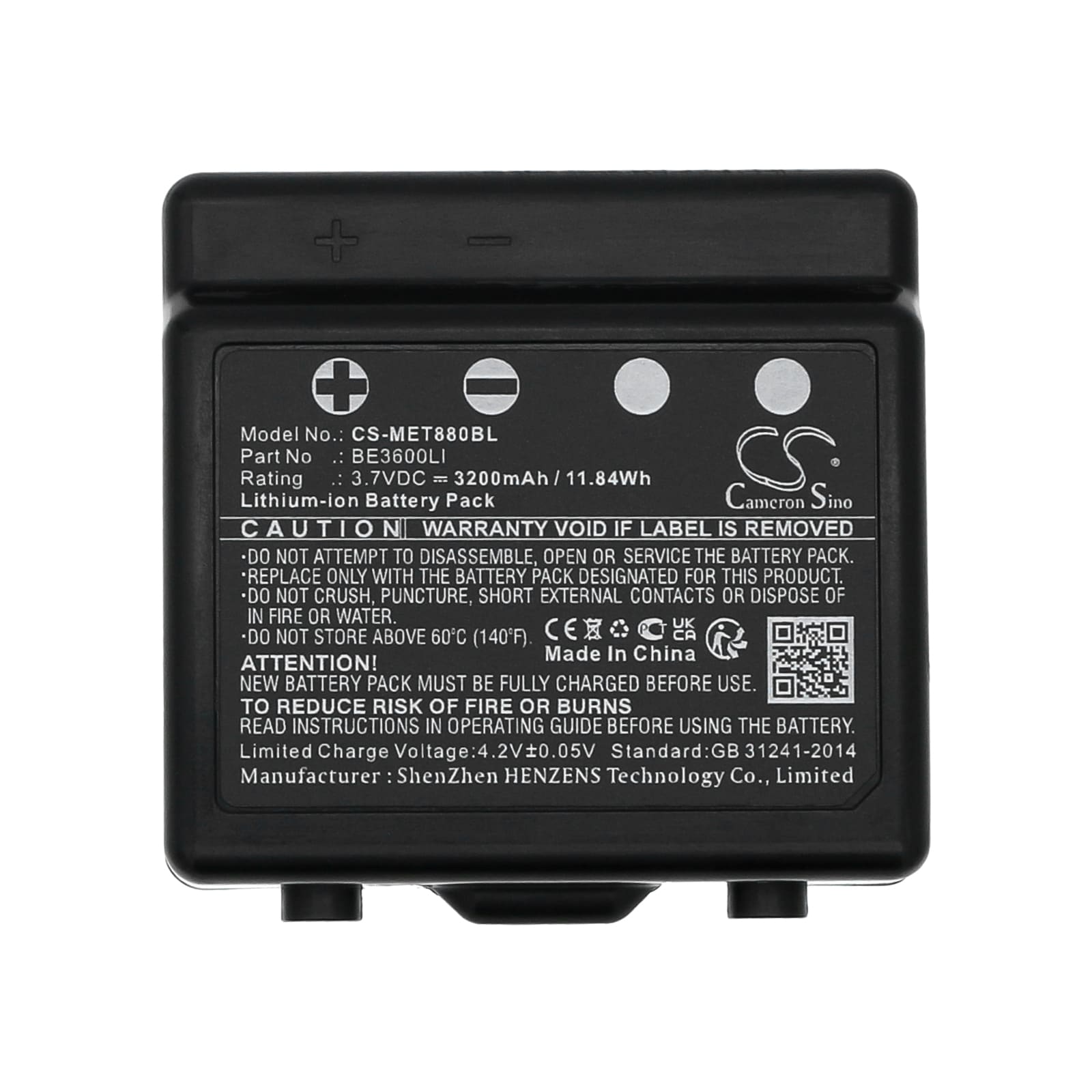 Batteri til kranfjernkontroll for IMET M880 KRON, ZED, THOR2 osv.
