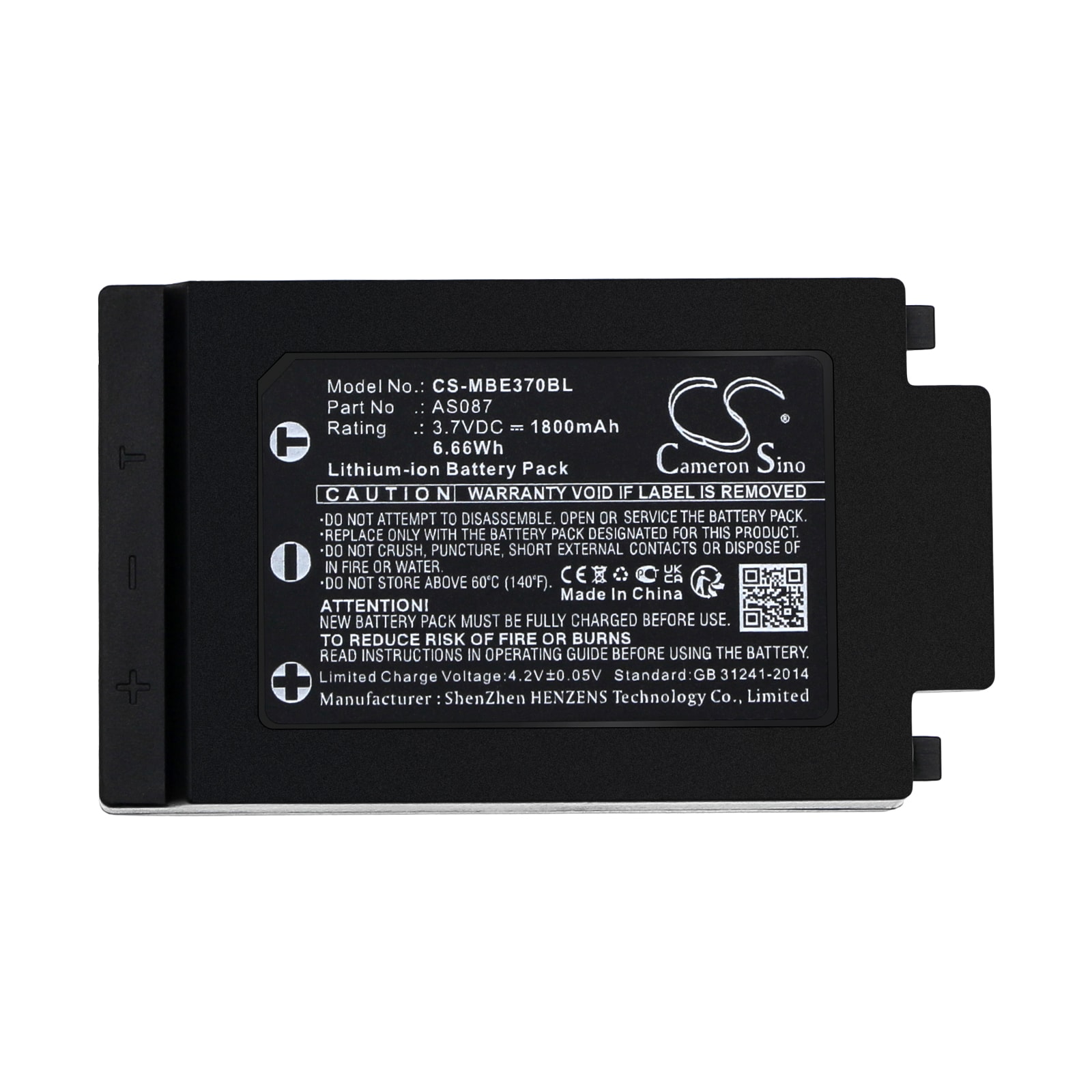 Batteri til kranfjernkontroll for IMET WAVE2, M880 RAY, WAVE2 S6-sendere osv.