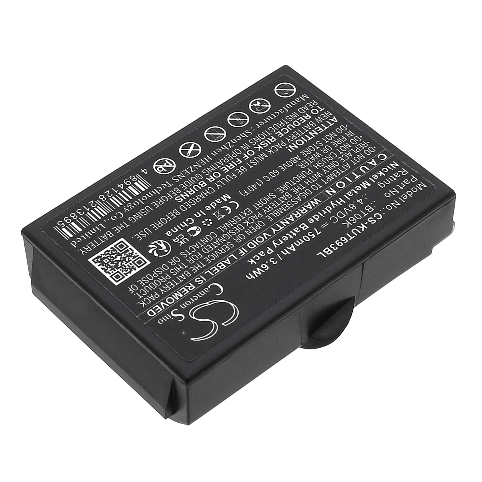 Oppladbart Batteri 750 mAh Ni-MH – Kompakt og Pålitelig for Fjernkontroller