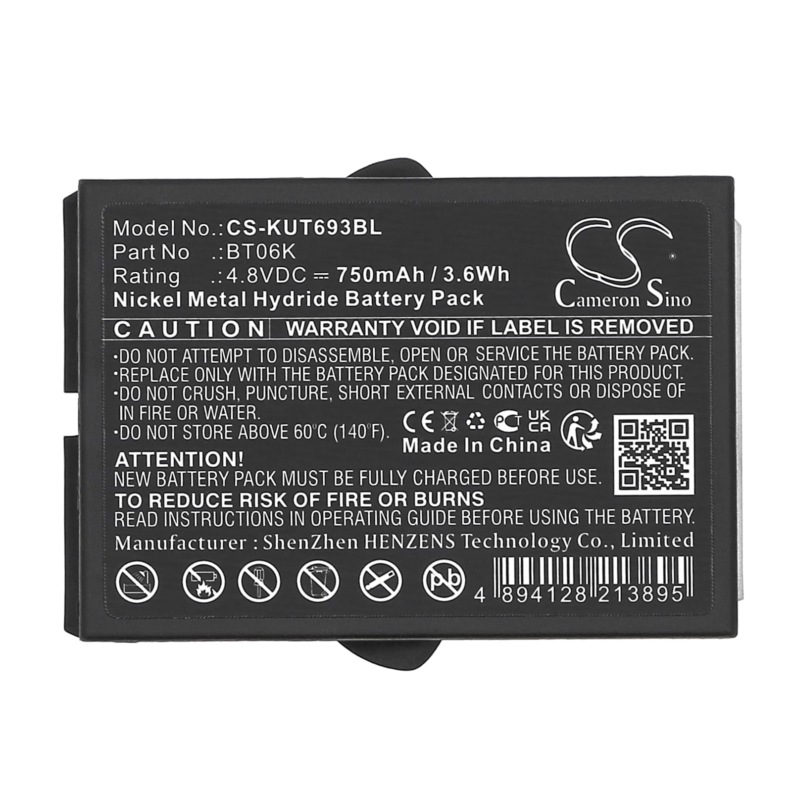 Oppladbart Batteri 750 mAh Ni-MH – Kompakt og Pålitelig for Fjernkontroller