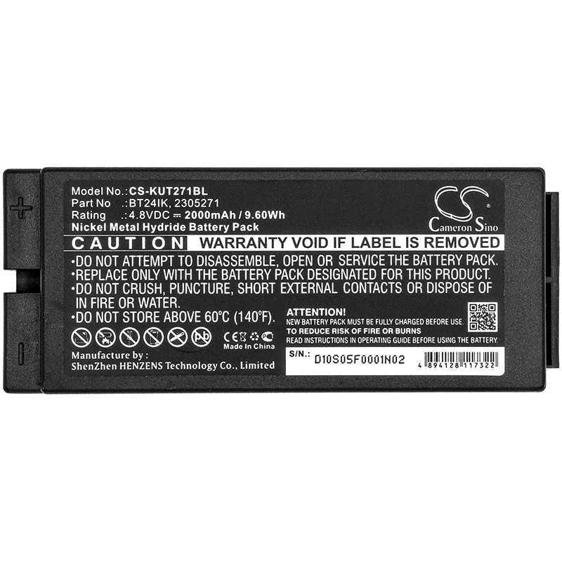 Batteri til fjernkontroll for kran for IKUSI TM70/3, TM70/8, IK3-sendere osv.