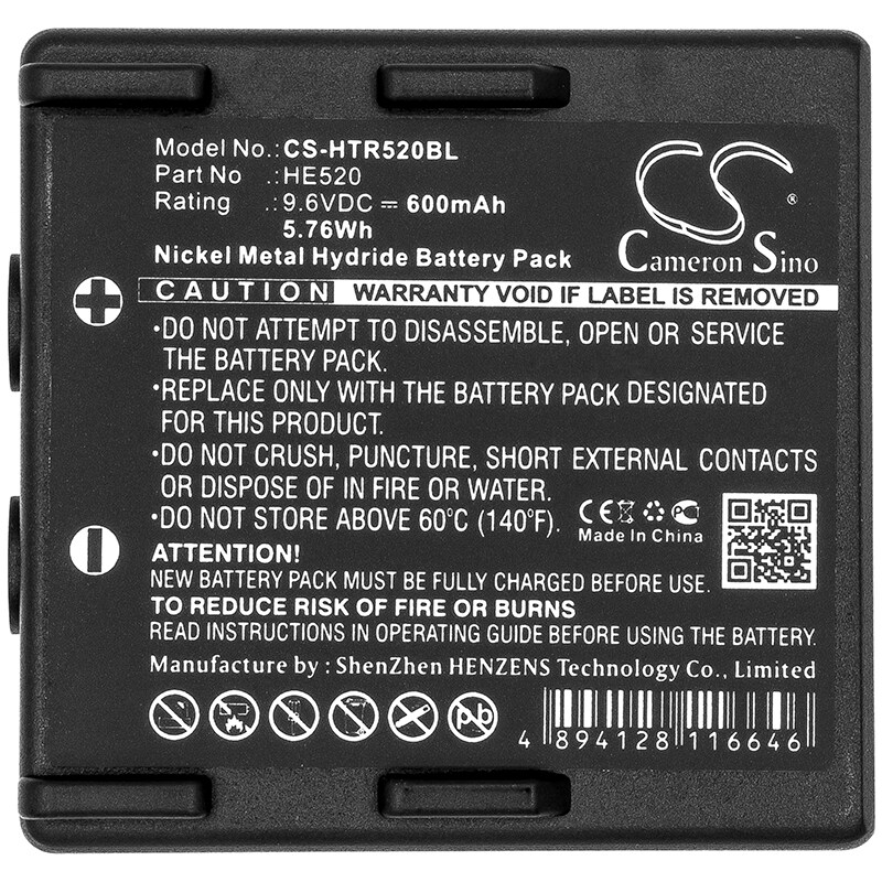 Batteri til fjernkontroll for kran til Hetronic Nova Ergo, Nova, Ergo osv.
