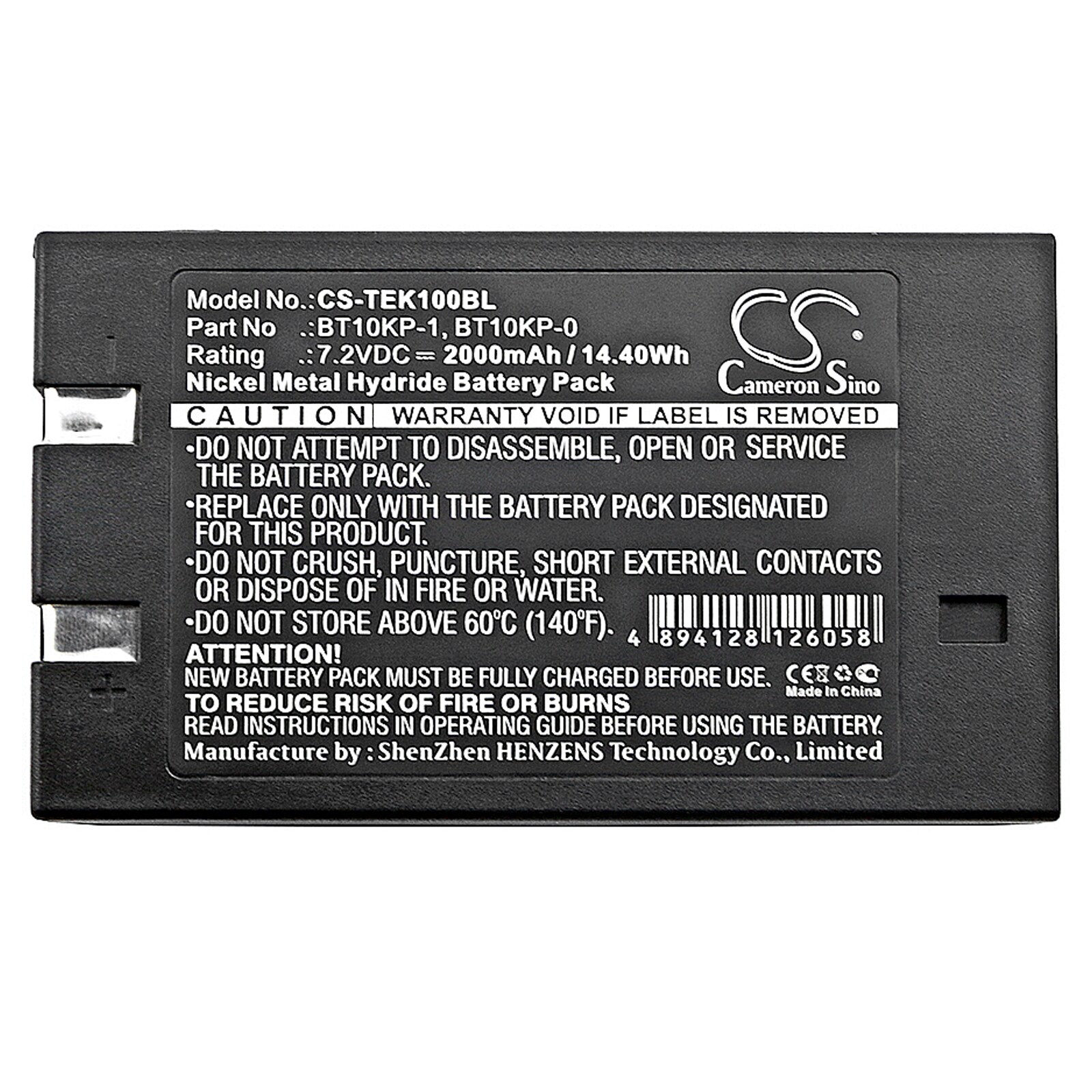 Batteri til kranfjernkontroll for Telemotive 10K12SS02P7, AK02, GXZE13653-P og andre