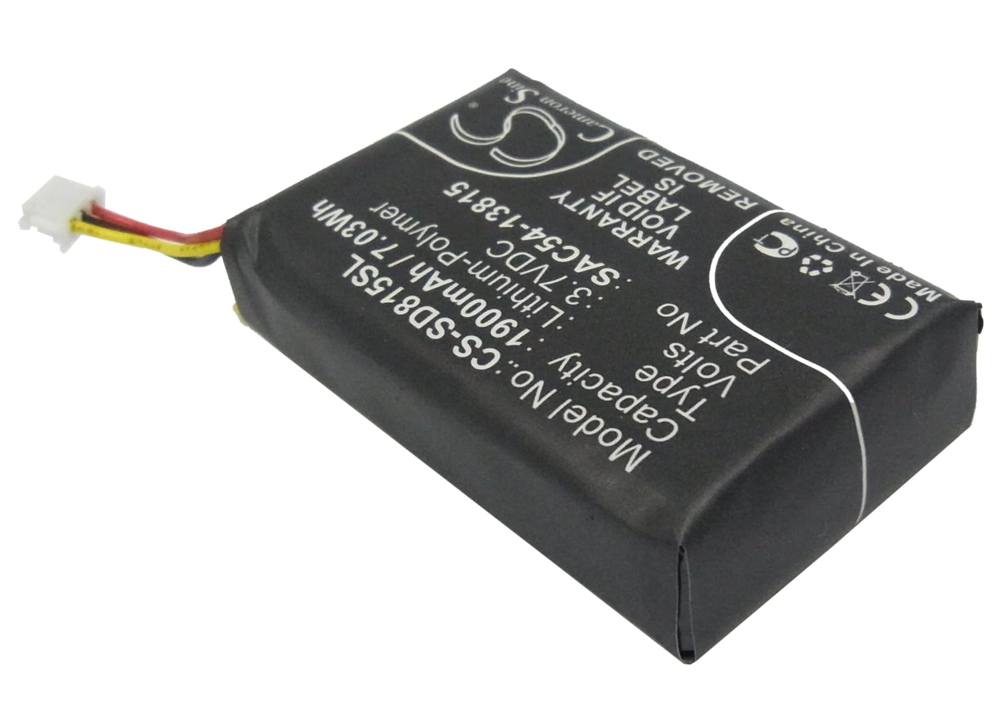 Batteri til hundehalsbånd for SportDog TEK-H, TEK-V1LT håndholdt sender osv.
