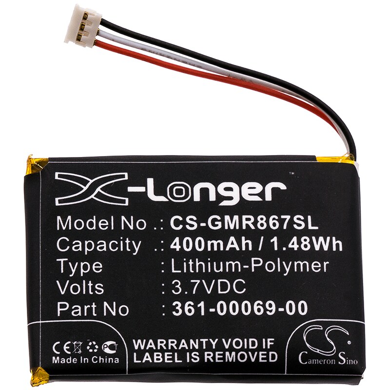 Batteri til hundehalsbånd for Garmin Barklimiter Deluxe, 010-11867-10, Delta Sport og andre.