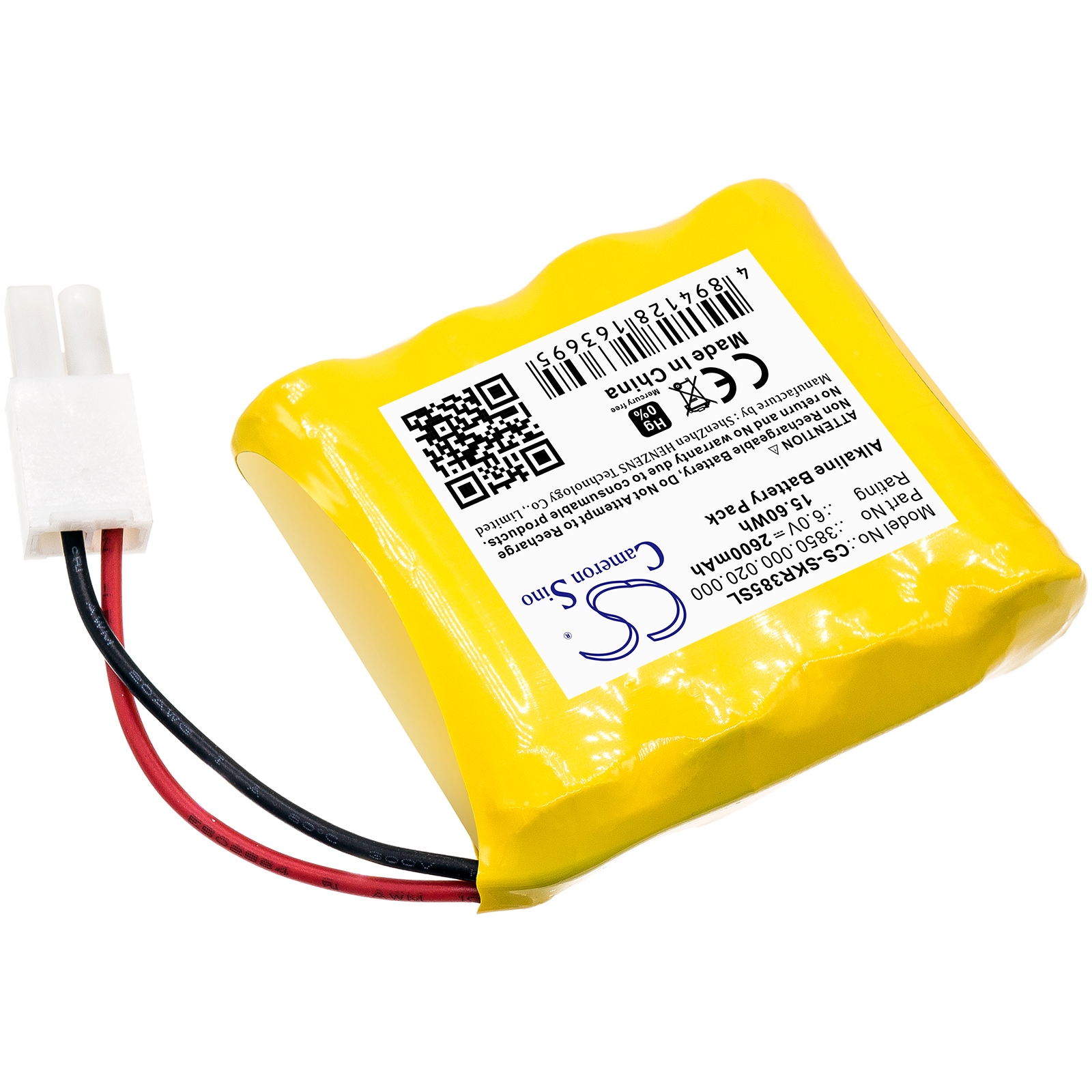 Batteri til dørlås for SAFE-O-KIEFER 3850.000.020.000, Safe-O-Pin Pincode
