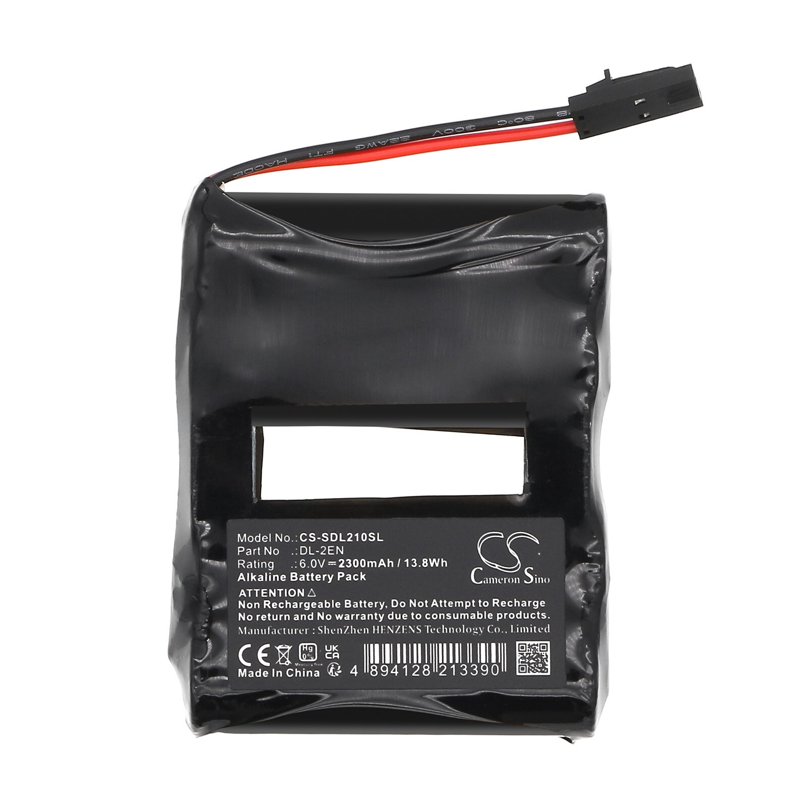 Batteri til dørlås for Saflok 54490, 884955, DL-2 osv.