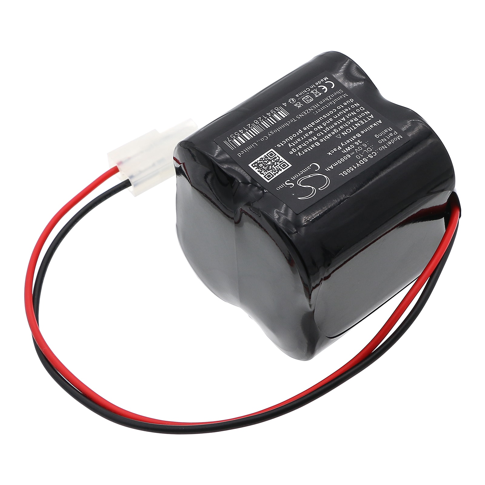 Batteri til dørlås for alarmlås 1U106, BCA2500-4EWP-W9030EC, BP6 etc.