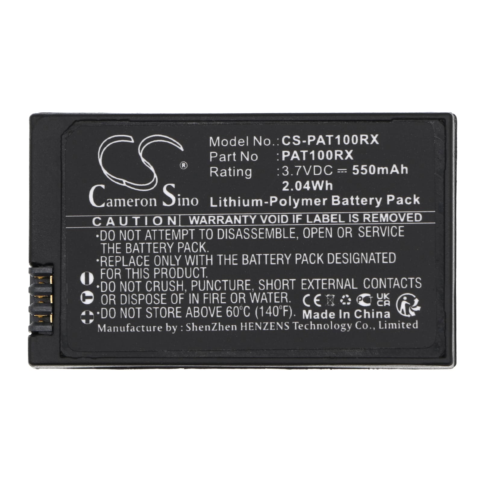 Dronebatteri 550 mAh til Parrot Jumping Sumo / Rolling Spider / MiniDrone / erstatter PF070238