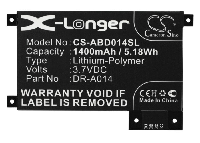 Batteri for e-bok, e-leser for Amazon Kindle touch, D01200, DR-A014 etc.
