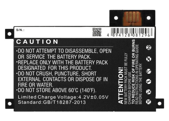 Batteri for e-bok, e-leser for Amazon Kindle touch, D01200, DR-A014 etc.