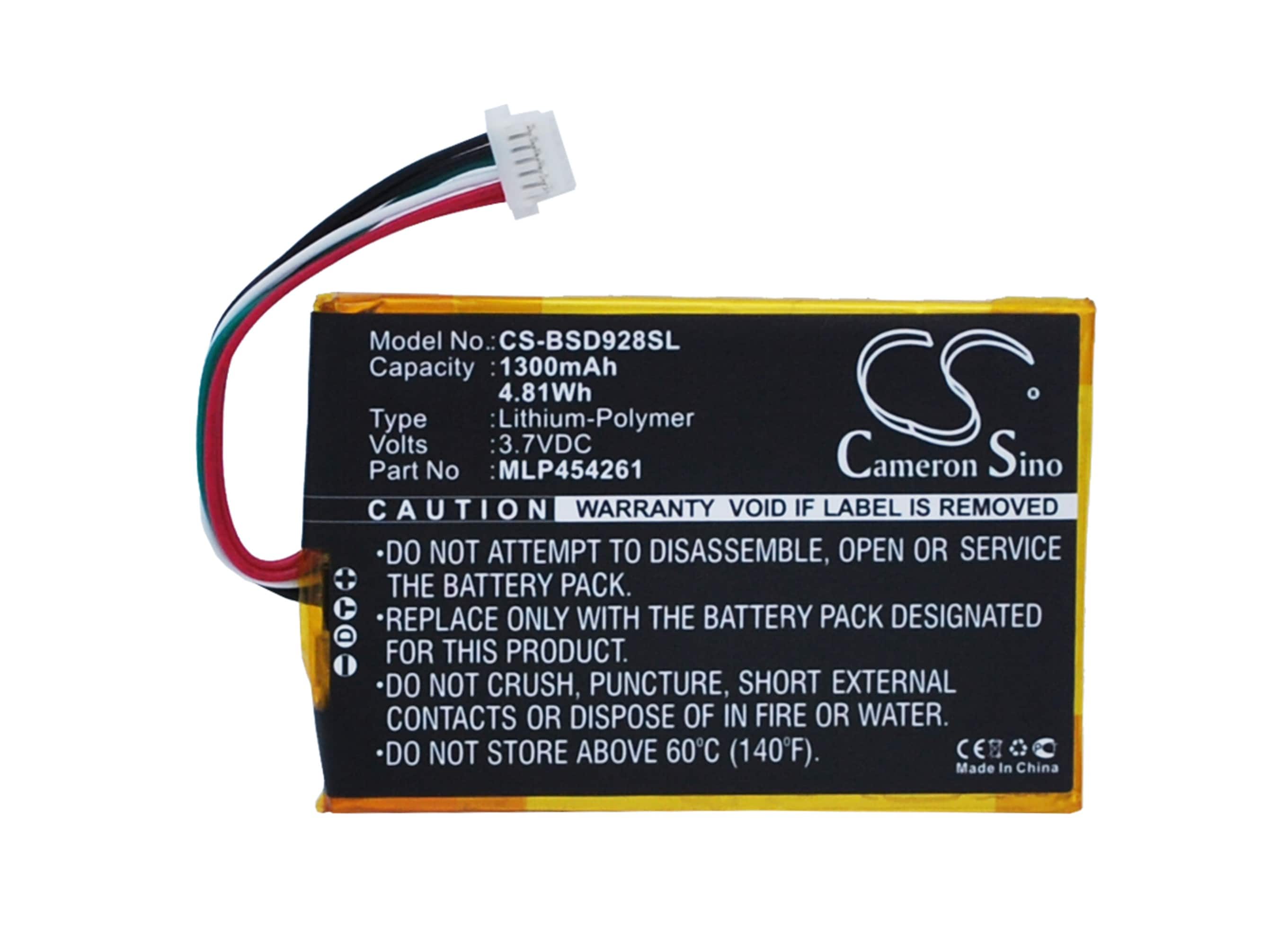 Batteri for e-bok, e-leser for Bambook SD928+