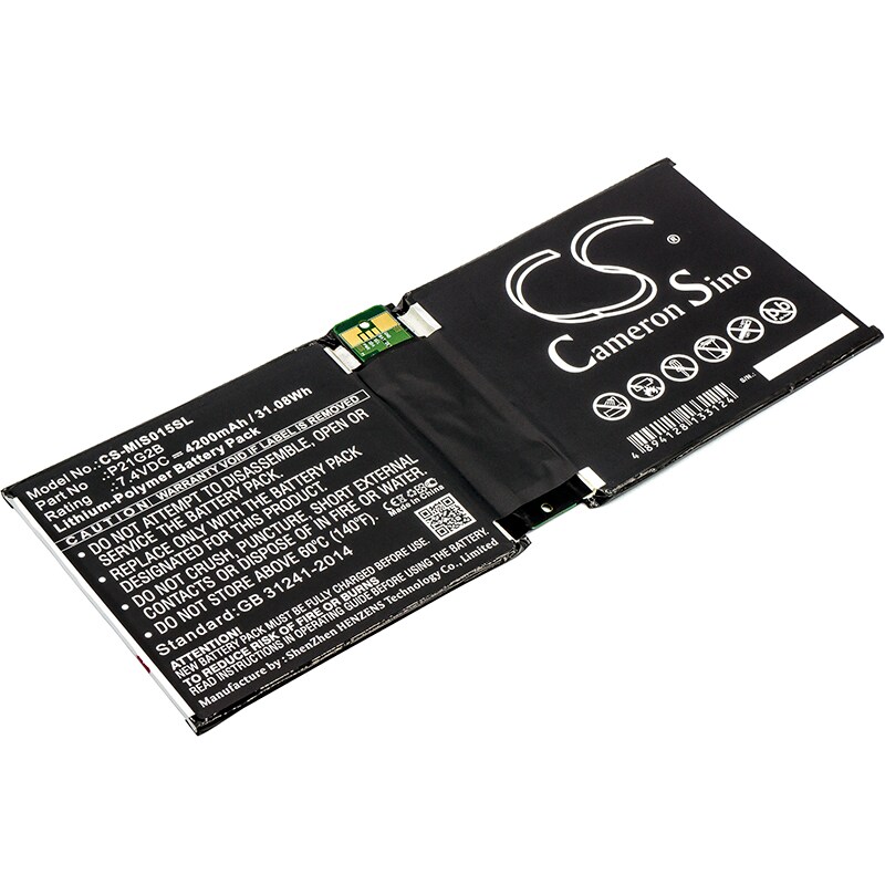 Batteri til nettbrett for Microsoft Surface 2 RT2 1572, Surface 2 10,6" og andre.