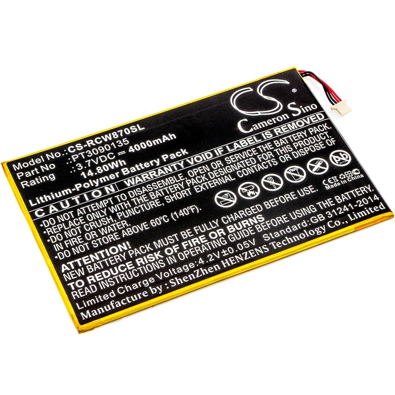 Batteri til nettbrett for RCA Galileo Pro 11,5", RCT6513W87, Viking Pro 10 osv.