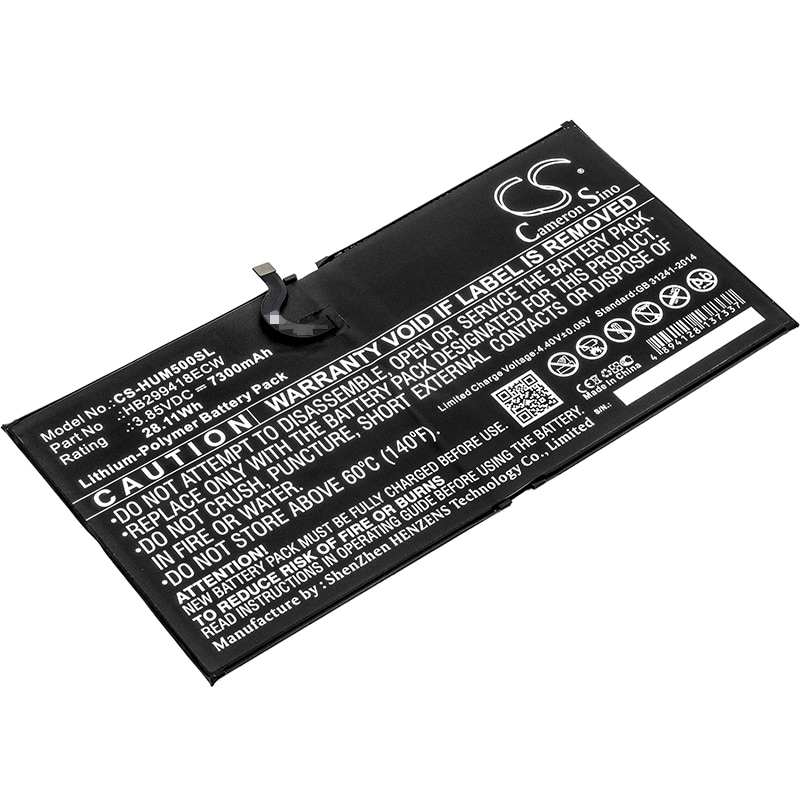 Nettbrettbatteri for Huawei MediaPad M5, MediaPad M5 10.8, CMR-AL09 og andre.