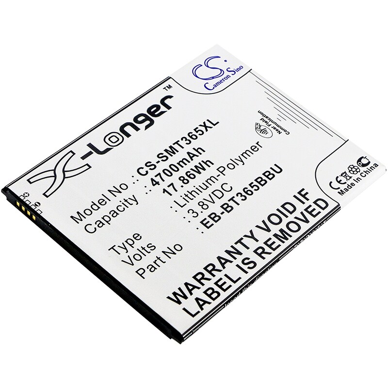 Batteri til nettbrett for Samsung SM-T360, SM-T365, Galaxy Tab Active og andre.