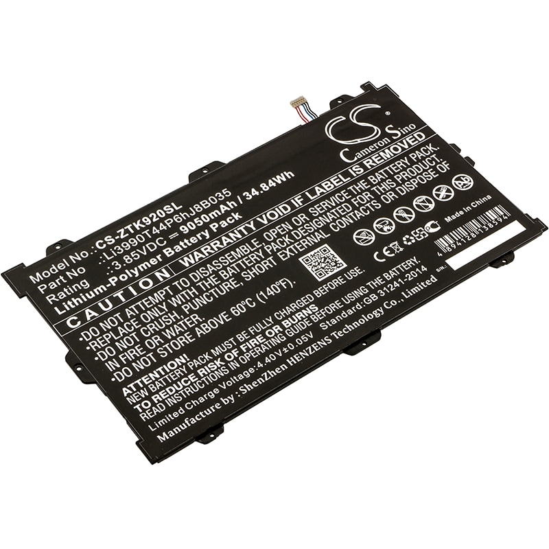 Batteri til nettbrett for ZTE Primetime, Primetime LTE-A, K92