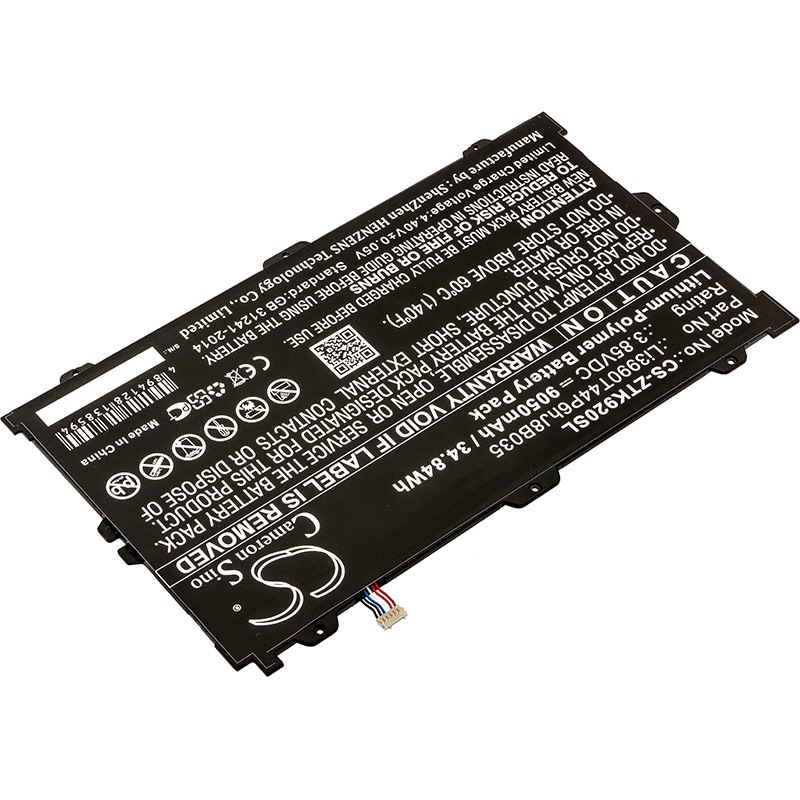 Batteri til nettbrett for ZTE Primetime, Primetime LTE-A, K92