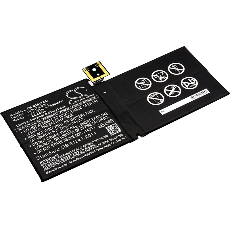 Batteri til nettbrett for Microsoft Surface Pro 5, Surface Pro 5 1796