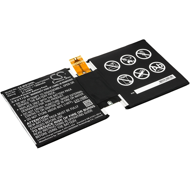 Batteri til nettbrett for Microsoft Surface 3 10,8", Surface 3 1645, MSK-1645