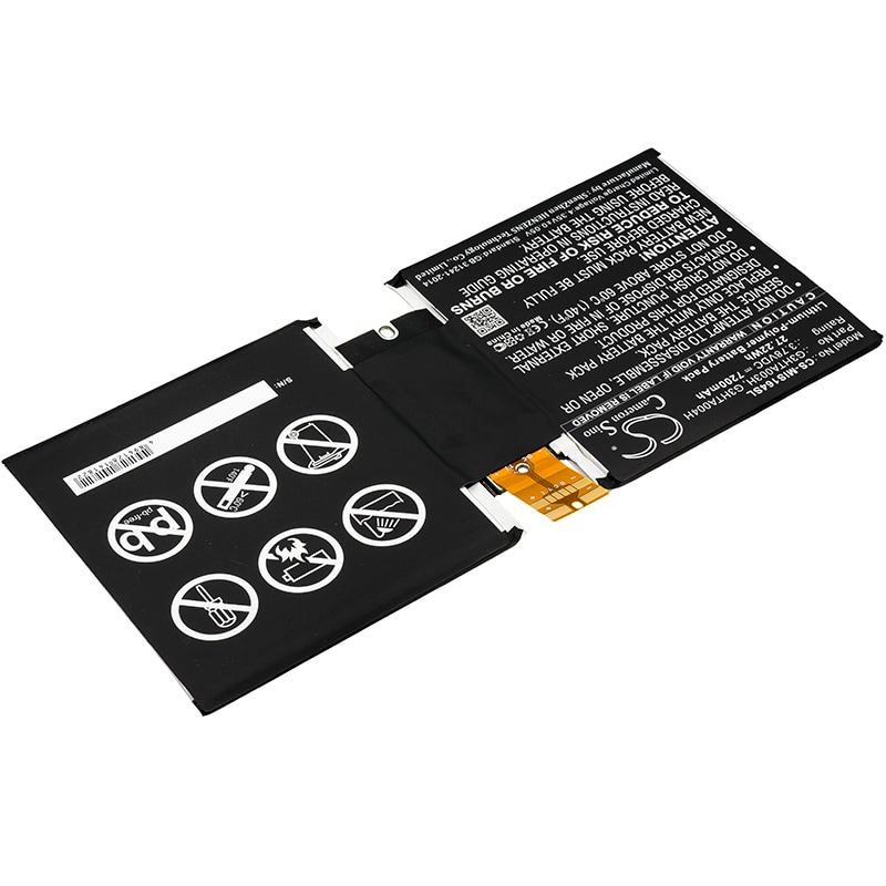 Batteri til nettbrett for Microsoft Surface 3 10,8", Surface 3 1645, MSK-1645