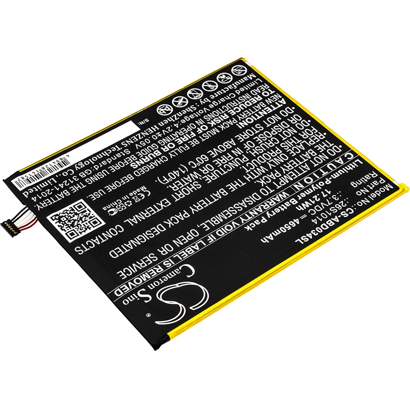 Batteri til nettbrett for Amazon Kindle Fire 8 7 Generation, SX034QT og andre.