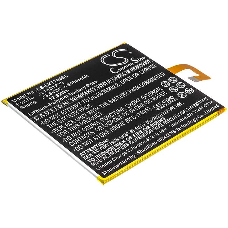 Batteri til nettbrett for Lenovo Tab 7, TB-7504F, TB-7504X