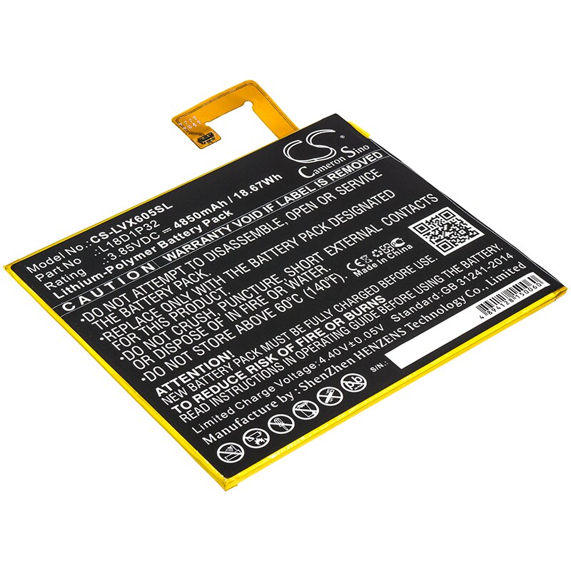 Batteri til nettbrett for Lenovo Smart Tab M10, TB-X605F, X605 og andre.