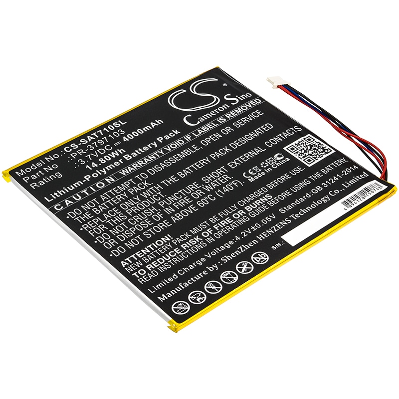 Batteri til nettbrett for Insignia Flex NS, P08A7100