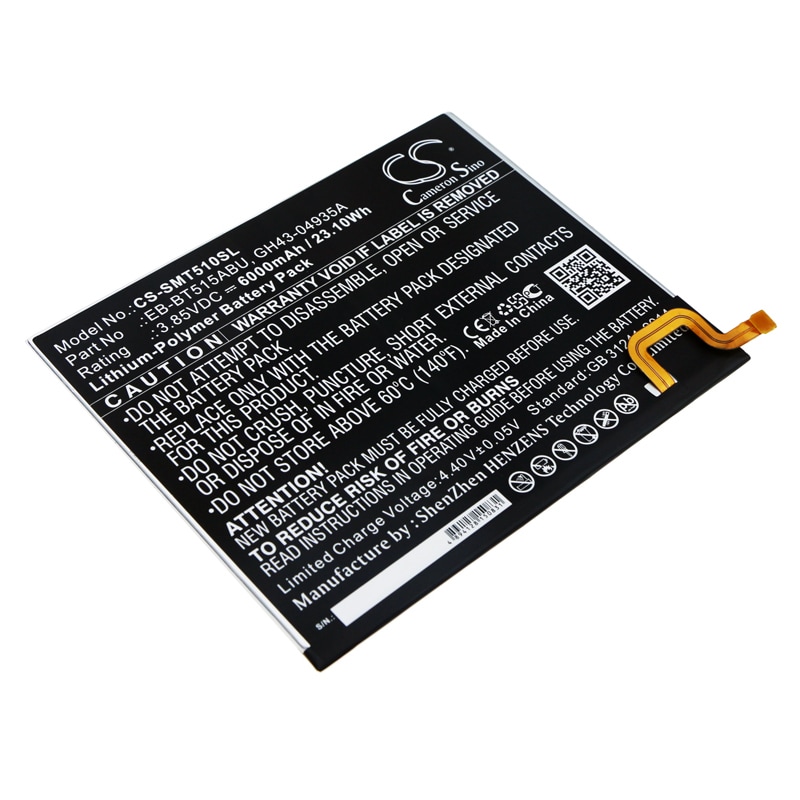 Batteri til nettbrett for Samsung SM-T510, SM-T515, Galaxy Tab A 2019 og andre.