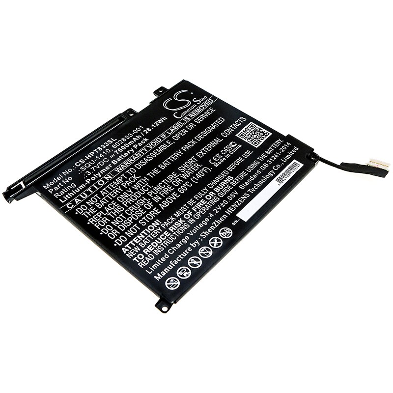 Nettbrettbatteri for HP Pro Tablet 10 EE G1 (H9X71EA) og andre