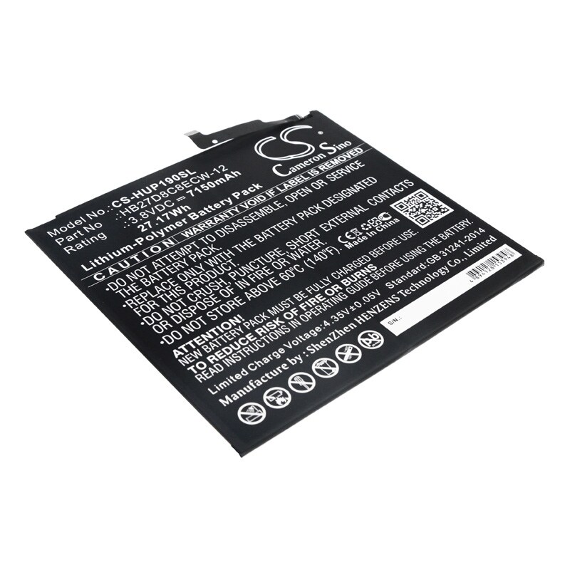 Batteri til nettbrett for Huawei MatePad Pro, MRX-AL09, MRX-AL19 og andre.