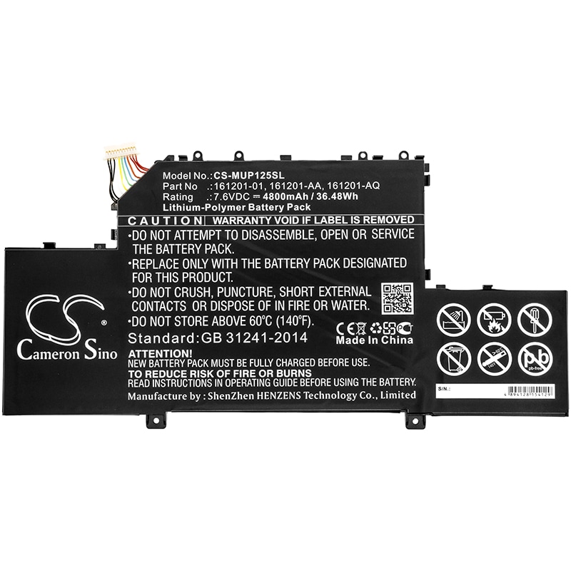 Batteri til nettbrett for Xiaomi Air 12.5