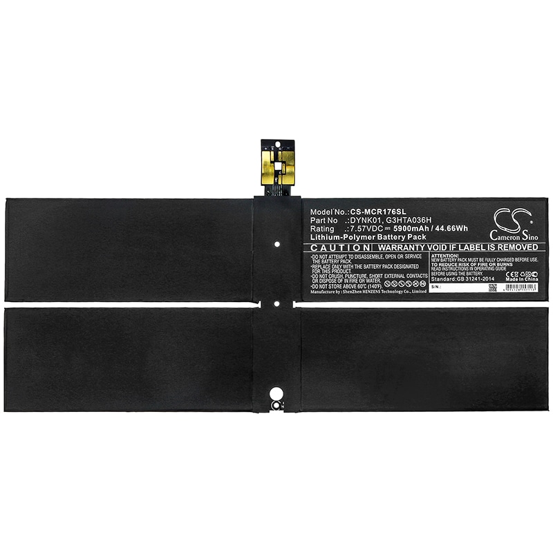 Batteri til nettbrett for Microsoft Surface 1769, Surface 1782, Surface 2-LQN-00004
