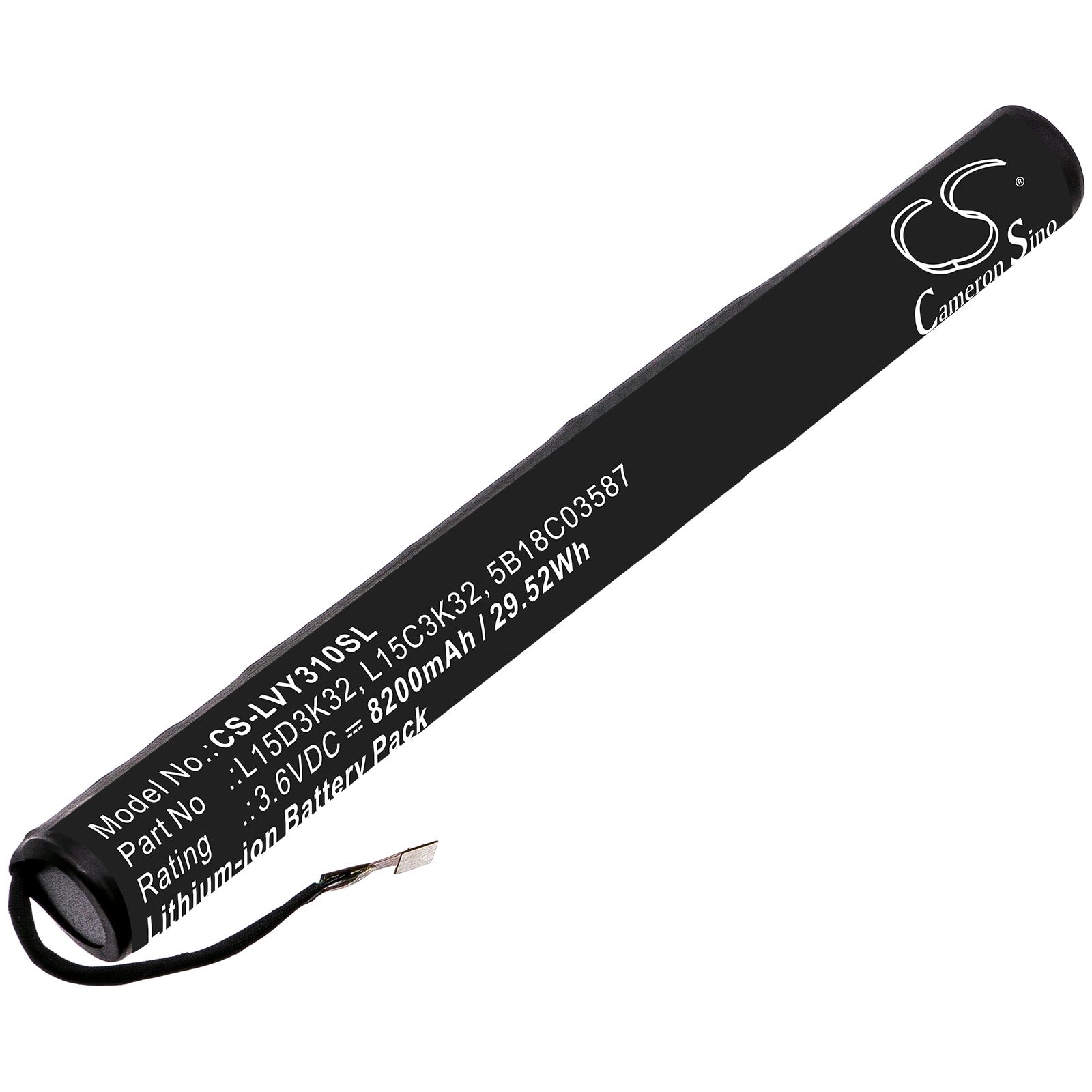 Batteri til nettbrett for Lenovo Yoga Tab 3 10, YT3-X50, YT3-X50F og andre.