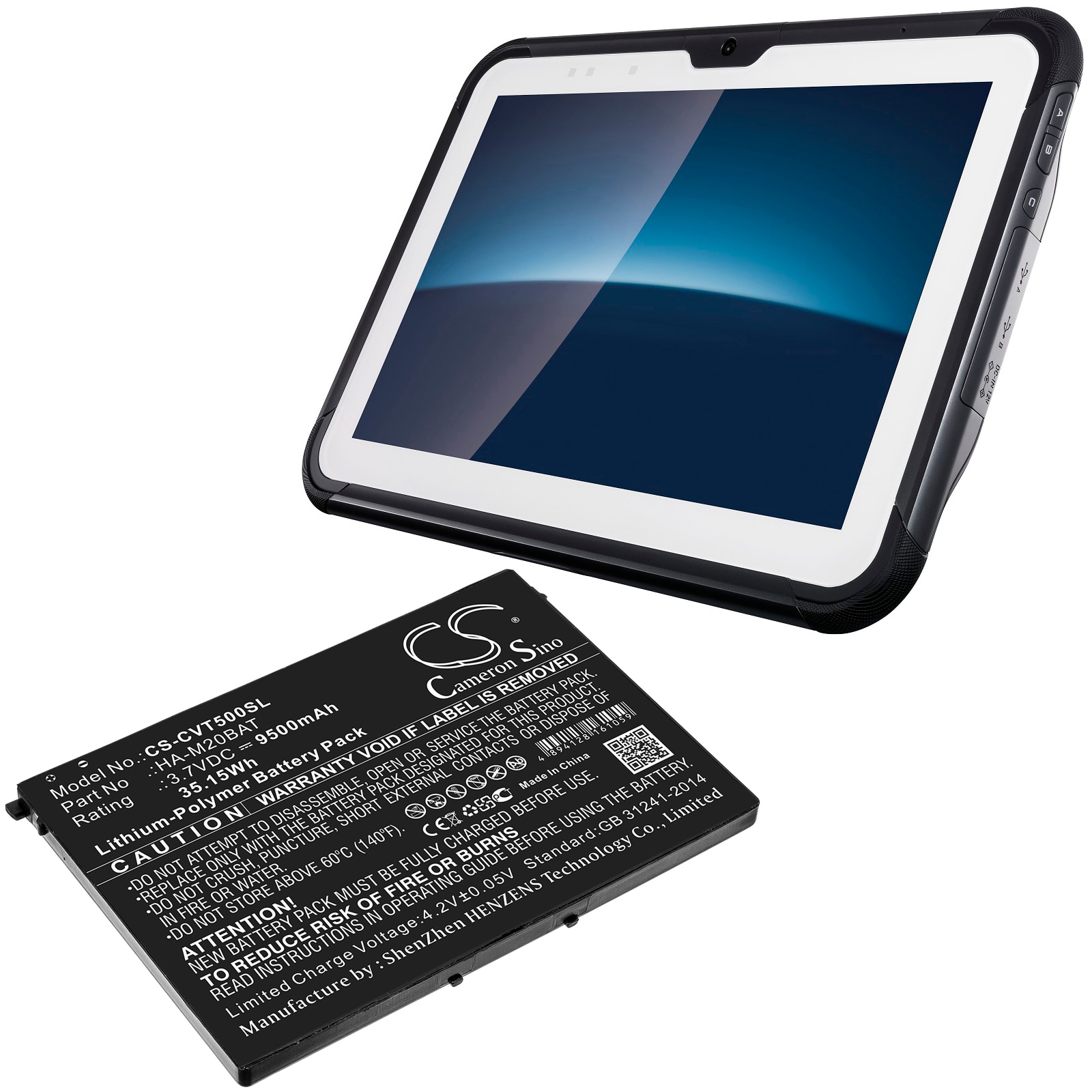 Batteri til nettbrett for Casio V-T500